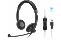 Logo Sennheiser sc 70 usb ms noir, micro-casue filaire binaural 450227
