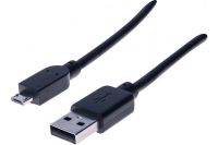 Logo Cordon usb 2.0 type a / micro b noir - 1,8 m 532454