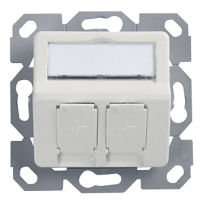 Logo Telegrtner amj botier encastrable, 50 x 50 mm, 2 ports 11197964