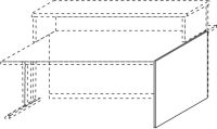 Logo Wellembel comptoir-panneau latral, imitation rable clair, 7600817