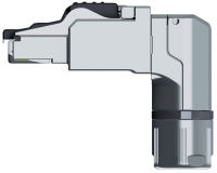 Logo Telegrtner connecteur rj45 mfp8 cat.6a (profond), t568a, 18800191