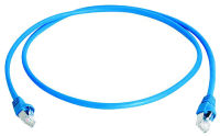 Logo Teleg�rtner mini c�ble patch cat.6a (iec) s/ftp, 1,5 m, bleu 18800202