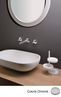 Logo M�langeur lavabo mural 3 trous beak - be24251 chrom�
