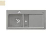 Logo Villeroy & boch - subway pure - evier � encastrer villeroy & boch 1 bac, 1 vide-sauce, 1 �gouttoir c ev6770 22 73