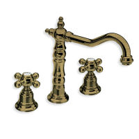 Logo Lavabo parigi 3 trous bec potence vieux bronze +vidage parigi - pg11292