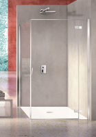 Logo Porte battante 1 element 1100 pura r 5000 gauche pour paroi laterale parois de douche - prtw2l1100csha10