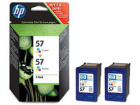 Logo Encre 3 coul hp pack 2xc6657ae 727417