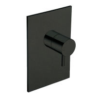 Logo Facade laiton mitigeur douche triverde 1 sortie noir blackmat - tv63613