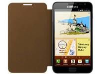 Logo Galaxy note flip cover, brown efc-1e1cdecstd