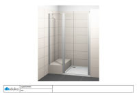 Logo Paroi fixe 900 vela 2000 parois de douche - v6szsh2900sila10