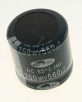 Logo 560uf-250v c-al-large;560uf/250v,30*30mm,-40 to +85 2225685