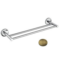 Logo Porte serviette grand hotel double 60 cm vieux bronze accessoires - gh21092