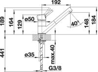 Logo Robinetterie blancoantas-s - anthracite - 515356