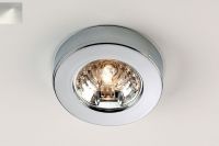 Logo Luisina - curvilight - spot halogne rond avec embase - 20 w coloris nickel satin zen kh20em065