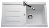 Logo Luisina - naturalite - alto - evier  encastrer luisina 1 bac, 1 gouttoir coloris blanc ev175 006