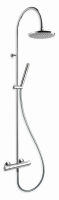 Logo Douche, colonne de douche theta curve thermostatique chrome douche, theta te45751