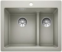 Logo Evier blancopleon 6 split - granit gris perle - 521692