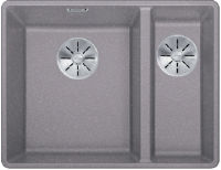 Logo Evier blanco subline 340/160-f pdur alumetallic manu inf 523570