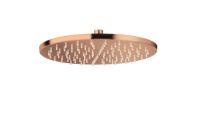 Logo Pomme de douche ronde diametre 30 laiton or rose brosse italy - pd55834