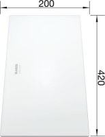 Logo Planche a decouper en verre blanc zerox 225335