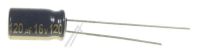 Logo 120uf-16v elco radial pan 105� 6,3x11mm. rm=2,5mm. -rohs- g980140