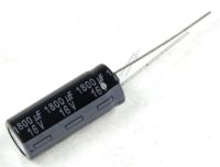 Logo 1800uf-16v elco radial pan 105� 10x25mm. rm=5,0mm. -rohs conforme- h510474