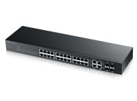 Logo 24 ports gbps rj-45 - 4 ports combo gbps rj/sfp - sans ventilateur - rackable zy-gs192024