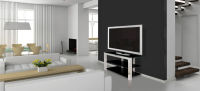 Logo Meuble tv ultra design  norstone - piu av laque blanc