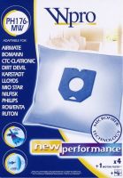 Logo Ph176-mw sac microfibre wpro adaptable sur philips / 4 sacs +1 fm 8357583