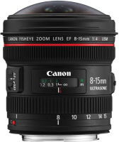 Logo Canon, produit r�f�rence : ef 8-15/4 l usm fisheye