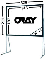 Logo Ecran oray - valise ultimate blanc mat - 197x315- vul01b1197315