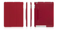 Logo Griffin intellicase folio stand, pour ipad 4, 3 & 2, rouge profond 16918