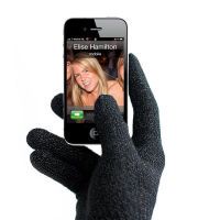 Logo Gants pour cran tactile iphone taille s/m noir 16801