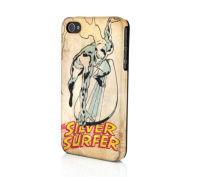 Logo Marvel satin case pour iphone 4-4s, silver surfer (vintage) 17090