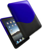 Logo Ifrogz luxe case, pour ipad 1g, bleu-noir 15615