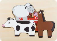 Logo Puzzle  tages animaux de la ferme 11121