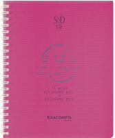 Logo Exacompta agenda de bureau sad 19w, 2021/22, 16 mois, violet 8702355