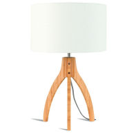 Logo [g-m-annapurna/t] base lampe de table bamb/3 jambes annapurna 27x30cm  - abat jour - pas d'cran