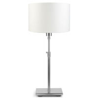 Logo [iar-bonn/t] base lampe de table le fer bonn 59cm nickelado  - abat jour - pas d'�cran