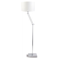Logo [iar-dublin/f] base lampadaire le fer/plaqu� nickel dublin 155cm  - abat jour - pas d'�cran