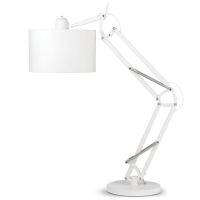 Logo [iar-milano/t/w] base lampe de table le fer milano 97cm  mat�  - abat jour - pas d'�cran
