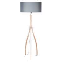 Logo [iar-montreal/f/n] base lampadaire  cendre bois 3 jambes montreal  148cm  - abat jour - pas d'cran