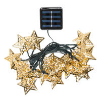 Logo Guirlande de  f�e led�solaire 20 leds [plmp-626054-ww]  - couleur blanc chaud