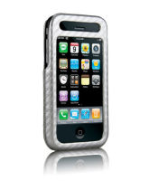 Logo Case-mate signature leather case pour iphone 3g, argent 14742