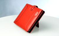 Logo Ten97 9701 series leather folio pour ipad 4, 3 & 2, rouge 17158