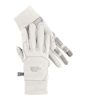 Logo The north face etip gloves, gants femme pour cran tactile, taille l, blanc ivoire 17629