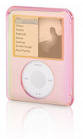 Logo Griffin reflect pink, mirrored case pour ipod nano 3g, rose 14104