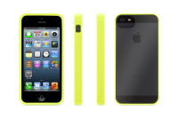 Logo Griffin reveal fluoro, bordure de protection fluo (bumper) pour iphone 5, jaune transparent 17396