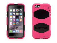 Logo Griffin survivor all-terrain pour iphone 6 plus, rose-noir 18493