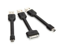 Logo Griffin usb mini-cable kit, lot de 3 cbles usb-dock, noir 15882